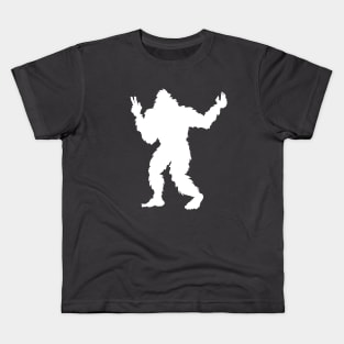 Bigfoot Takes Selfies Kids T-Shirt